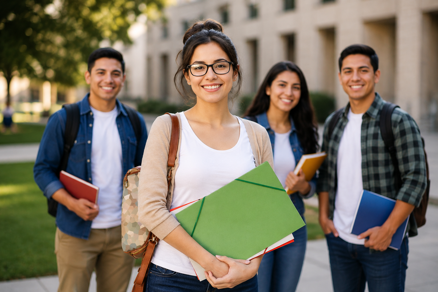 Estudiantes consultando la oferta educativa StudyWork